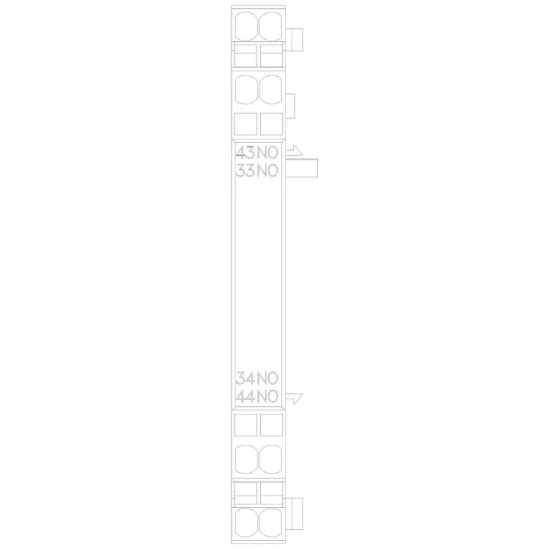 Siemens Interruptor auxiliar 2 NA, montaje lateral para interruptores automáticos 3RV2 S00/S0 - 3RV29012B