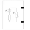 Siemens Varistor con LED, 24-48V AC/12-24V DC, para contactores SIRIUS S00/S0, enchufable, 3RT29161JJ00