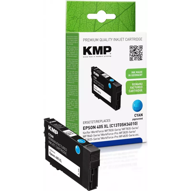 KMP 1656,4003 Cartucho de tinta cian compatible (equivalente a Epson 16XL, alto rendimiento)