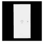 Busch-Jaeger future® linear Tapa de interruptor de doble tecla con símbolo de luz, izquierda, blanco estudio 2CKA006220A0949