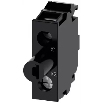 Siemens SIRIUS ACT Módulo LED con LED integrado, azul, 24V AC/DC, borne de tornillo, montaje 22mm 3SU14012BB501AA0