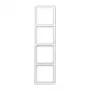 JUNG CD 500 Marco de 4 elementos, blanco alpino, horizontal/vertical CD584WUWW
