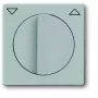 Busch-Jaeger BJ 1740-83 Placa embellecedora para interruptor/pulsador de persiana con mando giratorio, future linear, aluminio 2CKA001710A3661