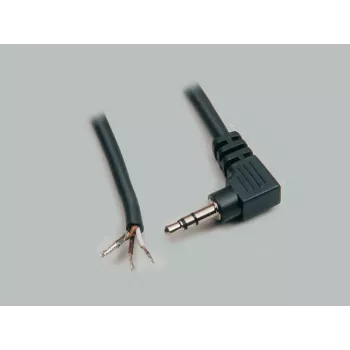 BKL Electronic 1101054 Conector hembra jack estéreo 3,5 mm, 3 polos, conexión por soldadura, carcasa metálica