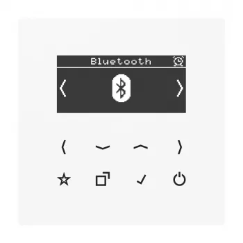 JUNG DABLSBTWW Radio inteligente DAB+ con Bluetooth, blanco alpino