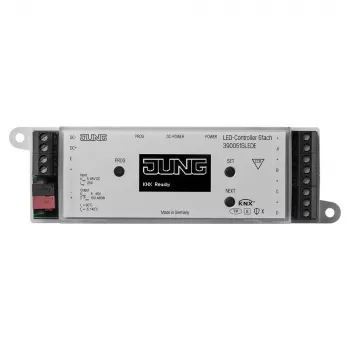 JUNG KNX Controlador LED 5 canales DC 5-48V, carril DIN, Secure, 390051SLEDE