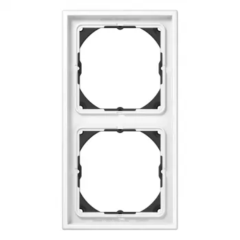 Jung LS982HBFWW Marco 2 elementos para LS 990, 28 mm de altura de montaje, blanco alpino