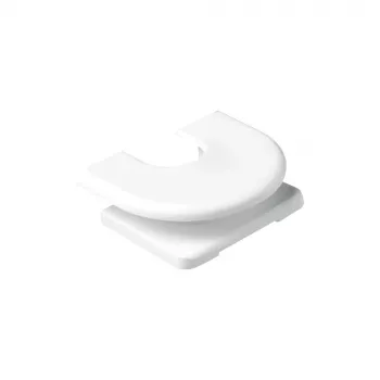 JUNG Tapa de entrada de cables 11WW para cables y minicanales, superficie, blanco alpino