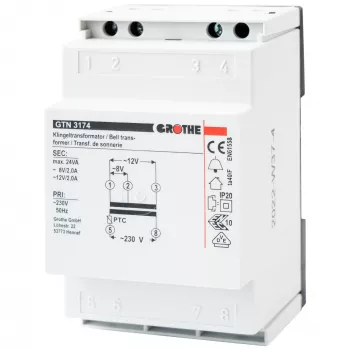 Grothe Transformador de timbre 3,0/2,0/2,0A GT 3174 (14074)