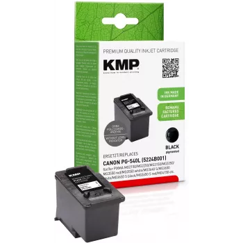 KMP Cartucho de tinta negro compatible con Canon PG-540L (1516,4401)
