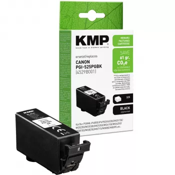 KMP Cartucho de tinta negro compatible con Canon PGI-525 PGBK (4529B001) 1513,4001