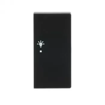 Busch-Jaeger Tapa de interruptor de tecla, negro mate, 1 módulo, para 6231-22-885 6220-0-0509