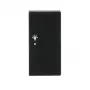 Busch-Jaeger Tapa de interruptor de tecla, negro mate, 1 módulo, para 6231-22-885 6220-0-0509