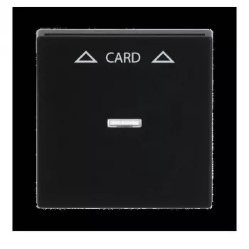 Busch-Jaeger Placa central negro mate para interruptor de tarjeta 1792-885 (1710-0-3905)