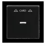 Busch-Jaeger Placa central negro mate para interruptor de tarjeta 1792-885 (1710-0-3905)