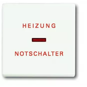Busch-Jaeger Tecla blanco estudio con símbolo de parada de emergencia de calefacción para mecanismos de interruptor (1751-0-3029)