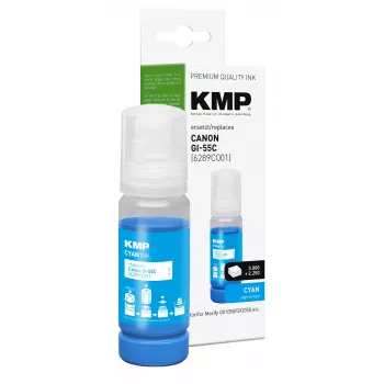 KMP Tinta de recarga cian 70 ml para Canon GI-55C (6289C001) 1587,5003