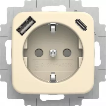 BUSCH-JAEGER Toma de corriente SCHUKO con USB-A+C, 20 EUCB2USBAC-212 (2CKA002011A6295)