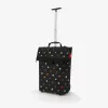 Reisenthel trolley M bolsa trolley, poliéster, negra con lunares, colores variados, 2 ruedas (NT7009)
