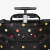 Reisenthel trolley M bolsa trolley, poliéster, negra con lunares, colores variados, 2 ruedas (NT7009)