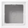 JUNG LS 581 A WWM tapa de superficie 1 elemento, LS CUBE, duroplasto lacado, blanco nieve mate
