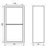 JUNG LS 582 A SWM tapa de superficie 2 elementos, LS CUBE, duroplasto lacado, negro grafito mate