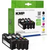 KMP 1637,4005 pack múltiple compatible de cartuchos de tinta para Epson Workforce Pro WF-3720 serie - negro, cian, magenta, amarillo (pack de 4) 1638,4005
