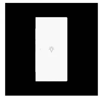 Busch-Jaeger future linear doble tecla con símbolo de luz, derecha, blanco estudio mate 2CKA006220A0953