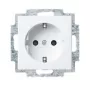Busch-Jaeger mecanismo de toma de corriente SCHUKO 100 uds., pack ahorro de 20, blanco/gris claro 2CKA002013A5545