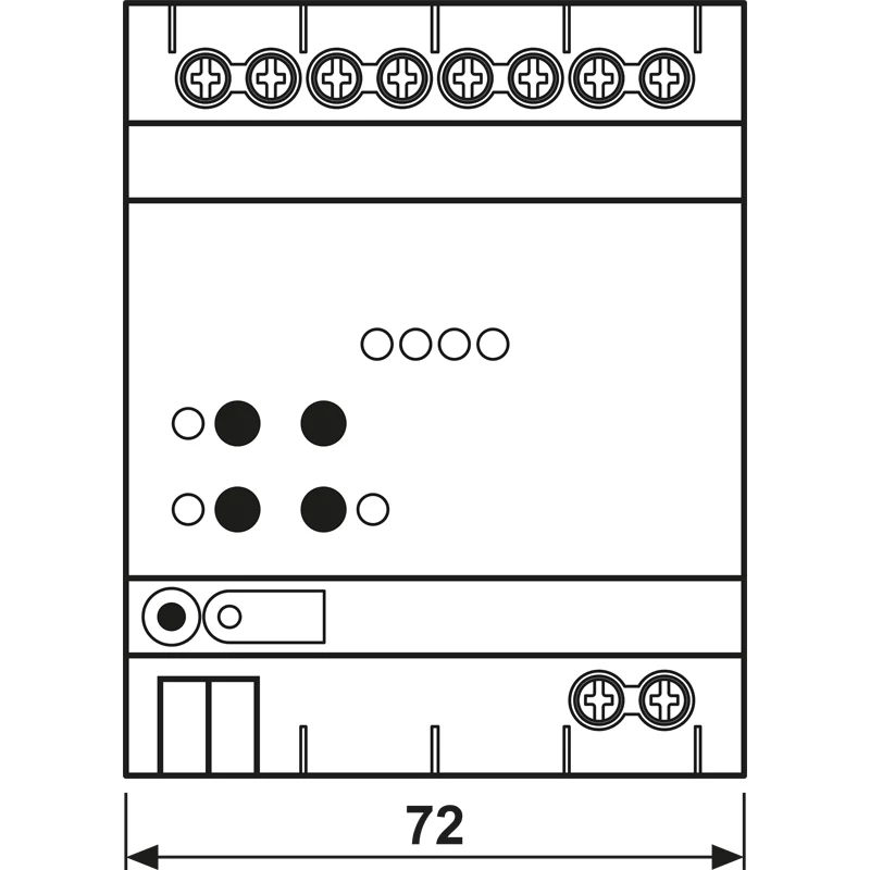 JUNG KNX DALI-2 Actuador color 4 canales, carril DIN, 4 TE, Secure (300041SDA2R)