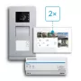 BUSCH-JAEGER 83-2FHA/SET Kit de videoportero para viviendas de dos familias, 2 hilos, montaje empotrado 2CKA008300A1462