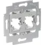 Busch-Jaeger 1820 Marco de montaje para 2 Modular Jacks, gris (2CKA001753A8057)