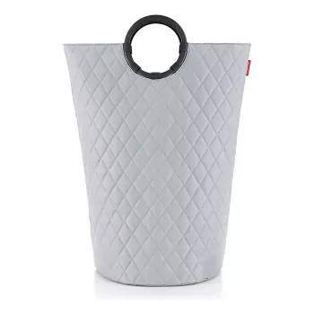reisenthel loophome L Cesta de almacenamiento, gris, 25 L, plegable, asas de aluminio VT7062