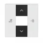Busch-Jaeger studio® Placa central 6220-0-0497, blanco estudio, para tomas UAE/TAE