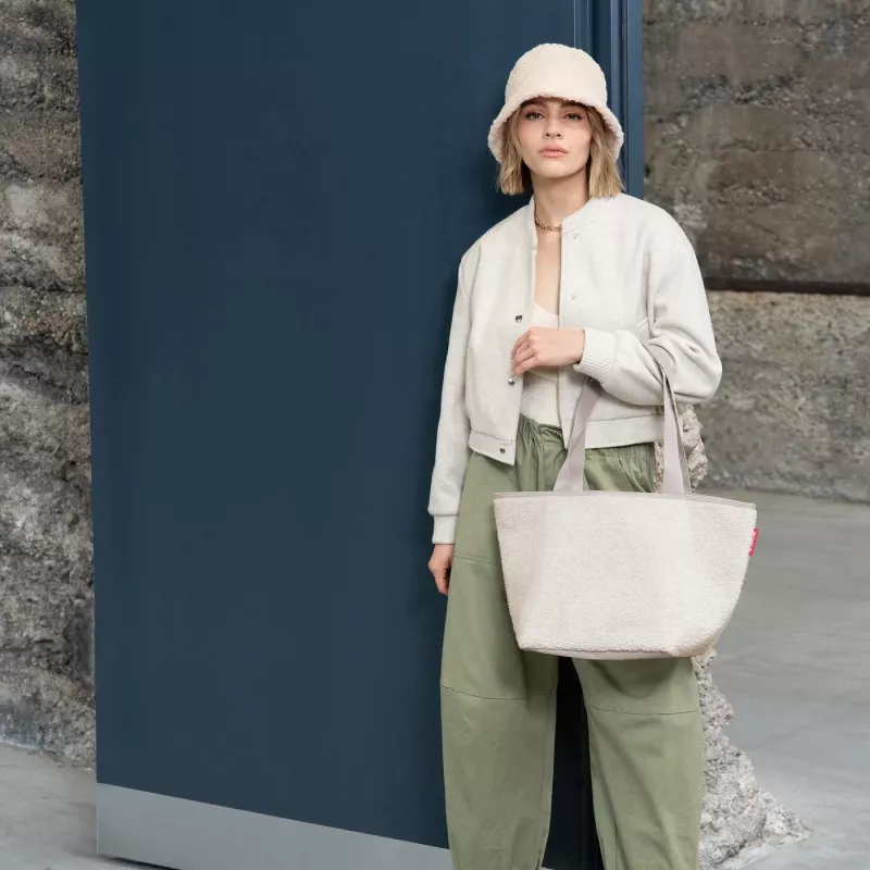 Reisenthel Shopper M Teddy Sand Bolsa de la compra 15L ZS1042