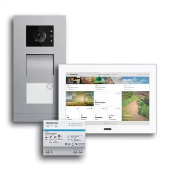 BUSCH-JAEGER 83-1FHA/SET Kit de vídeo para vivienda unifamiliar, 2 hilos, empotrado 2CKA008300A1460
