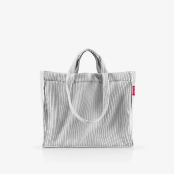 reisenthel Softshopper Cord bolso de hombro gris poliéster 47x38,5 cm GR7084