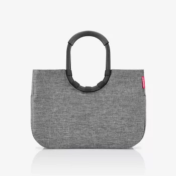 reisenthel loopshopper L cesta de la compra, Twist Silver, 25 L, marco de aluminio, poliéster OR7052