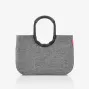 reisenthel loopshopper L cesta de la compra, Twist Silver, 25 L, marco de aluminio, poliéster OR7052
