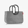 reisenthel loopshopper L cesta de la compra, Twist Silver, 25 L, marco de aluminio, poliéster OR7052
