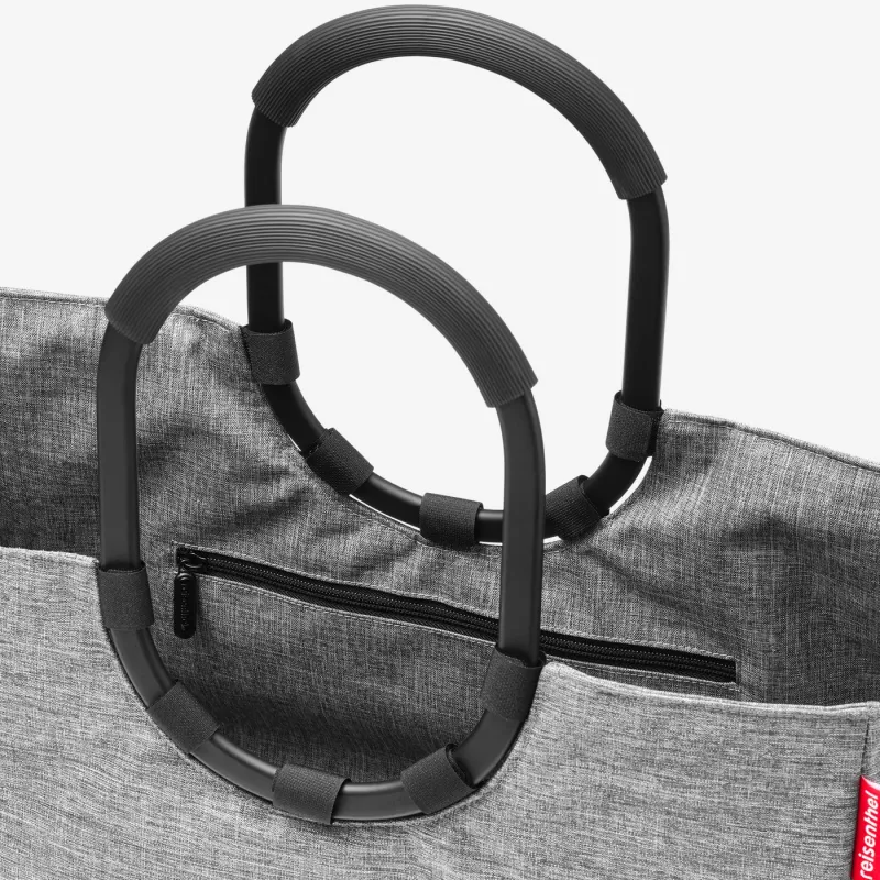 reisenthel loopshopper L cesta de la compra, Twist Silver, 25 L, marco de aluminio, poliéster OR7052