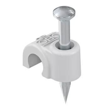 OBO BETTERMANN 2020 50 LGR Iso-Nagel-Clip 20mm L50 PP gris claro RAL7035 2228416
