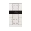 Busch-Jaeger aparato HVAC 10 vías, BE,studio/blanco SBR/U10.0.11-884 (2CKA006330A0051)