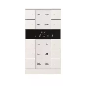 Busch-Jaeger aparato HVAC 10 vías, BE,studio/blanco SBR/U10.0.11-884 (2CKA006330A0051)