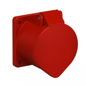 OBO Bettermann toma de corriente CEE empotrable 400V 32A 5 polos 6h IP44 rojo 6109876