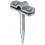 OBO Bettermann soporte de conductor 176 A 65 para conductor redondo de 8-10 mm, acero galvanizado en caliente con base de fundición de zinc a presión