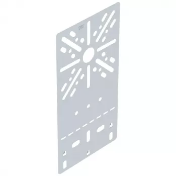 OBO Bettermann MP FL DD placa de montaje plana vertical 235x120 mm, acero, recubierto de zinc-aluminio, fijación por tornillos