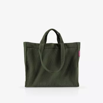 reisenthel Softshopper cord dark matcha GR5057 bolso de hombro poliéster 28 l