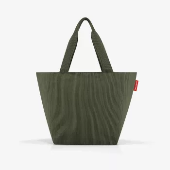 reisenthel Shopper M cord dark matcha bolsa de compra ZS5057 - 15 litros de capacidad