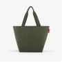 reisenthel Shopper M cord dark matcha bolsa de compra ZS5057 - 15 litros de capacidad